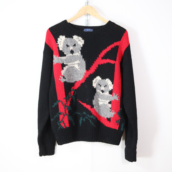 Vintage Sweaters - vintage 90s woolrich koala bear wool sweater M/L